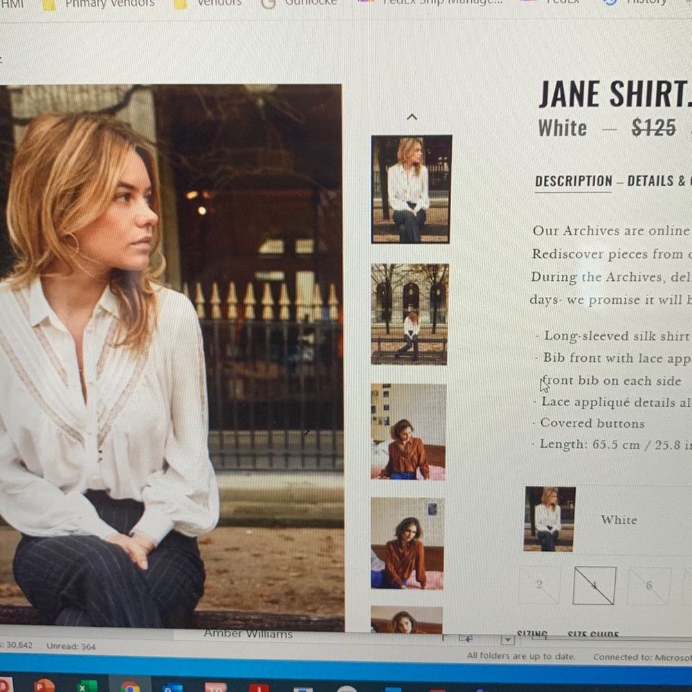 ISO Sezane Jane Shirt
